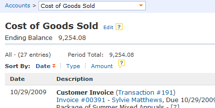 Automatically Track Cost of Goods Sold