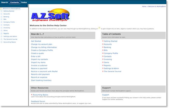 A.Z.Soft Point Help Center